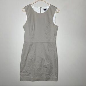 Theory Taupe Sleeveless Dimesia Westside Dress 8